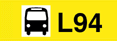 Mapa de la l&iacute;nea de autob&uacute;s L94 que pasa por Gav&agrave; Mar completamente detallado
